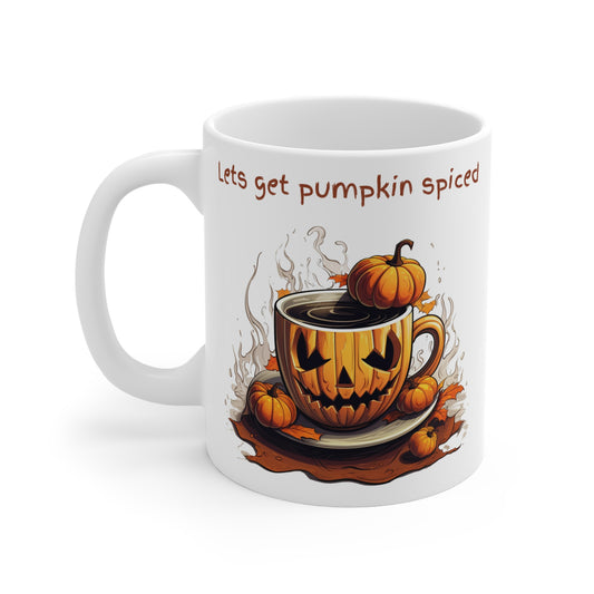 'Let’s get Pumpkin spiced’ mug