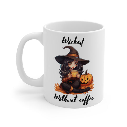 ‘Wicked without Coffee’ mug